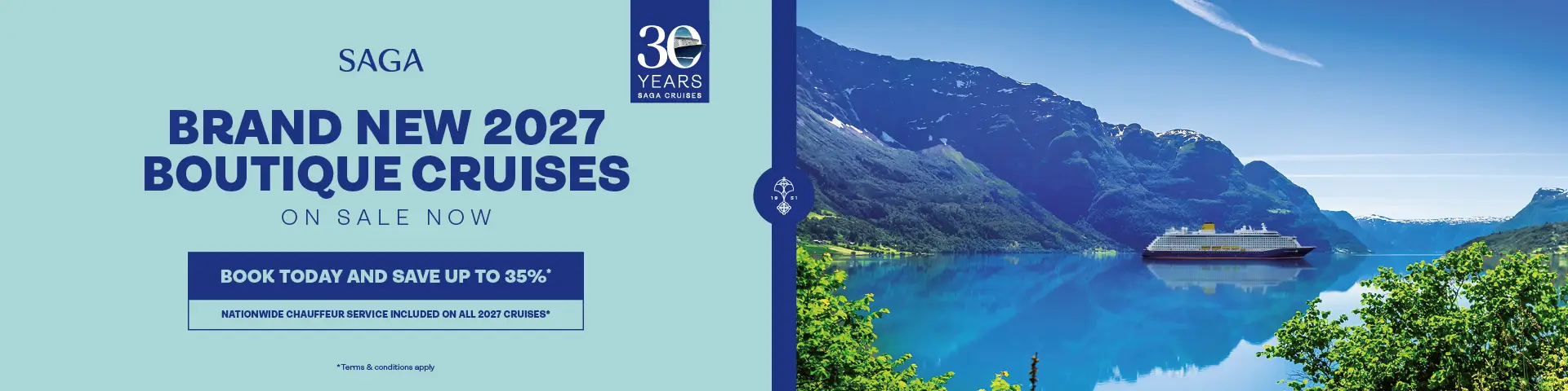 Saga New 2027 Boutique Cruises